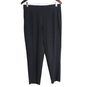 Aritzia Babaton Conan Black Cropped Crepe Mid-Rise Classic Trouser Pants Size 8